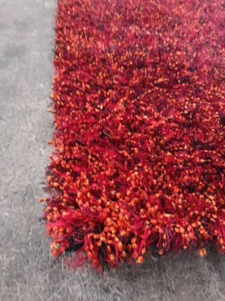 Alfombra pelo rojo poliéster