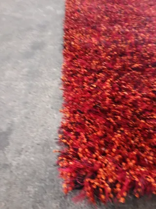 Alfombra pelo rojo poliéster