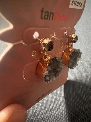 Pendientes Tan Trend Geoda Dorados Grises