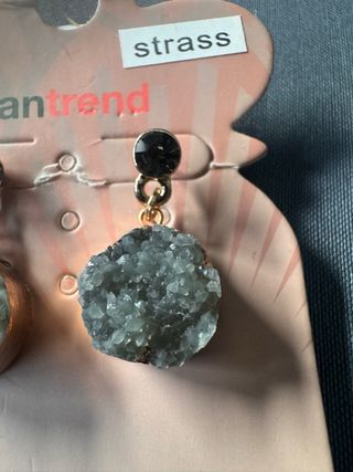 Pendientes Tan Trend Geoda Dorados Grises