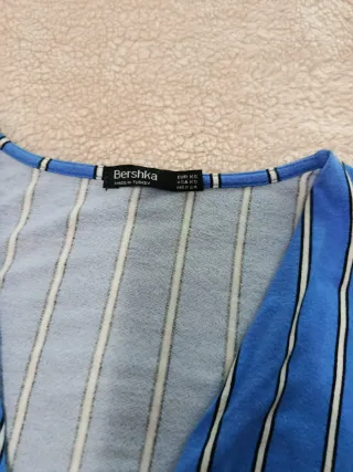 Bershka Camisa Rayas Escote V Talla XS