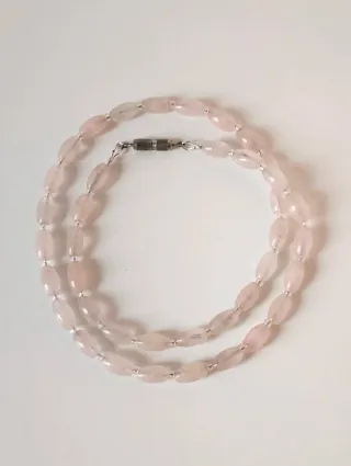 Collana Quarzo Rosa Vintage