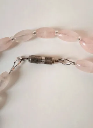 Collana Quarzo Rosa Vintage