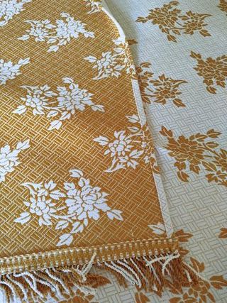 Copriletto matrimoniale artigianale double face