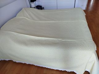 Copriletto matrimoniale artigianale vintage