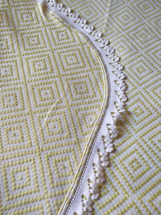 Copriletto matrimoniale artigianale vintage