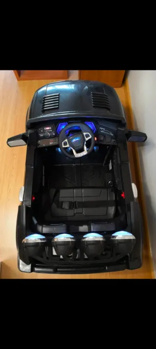 Coche Batería Niños Biplaza Negro buen estado