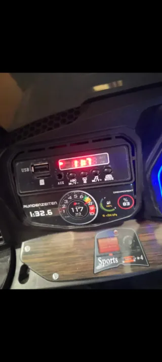 Coche Batería Niños Biplaza Negro buen estado