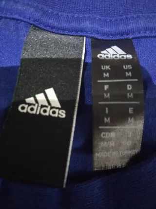 Camisetas Adidas Blancas y Azules