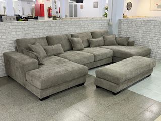 Nuevo sofa rinconera con puff de alta gama