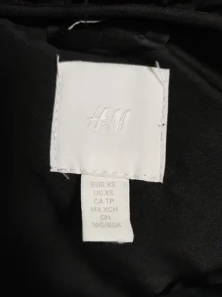 Anorak H&M niño Talla XS Negra