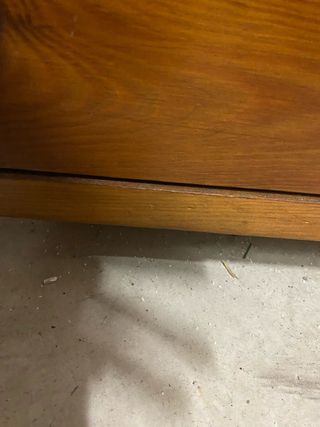 Cajonera de madera maciza 3 cajones  con ruedas