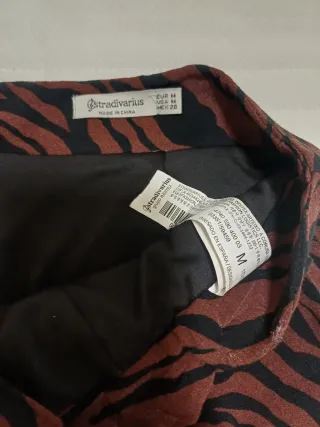 Falda larga estampado cebra