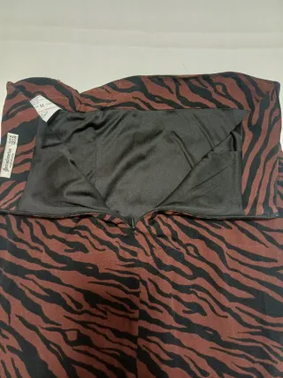 Falda larga estampado cebra