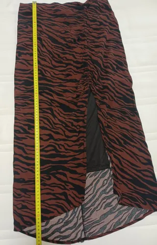 Falda larga estampado cebra