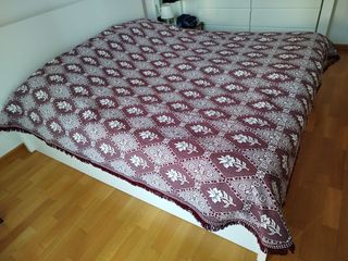 Copriletto matrimoniale artigianale