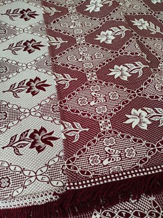 Copriletto matrimoniale artigianale