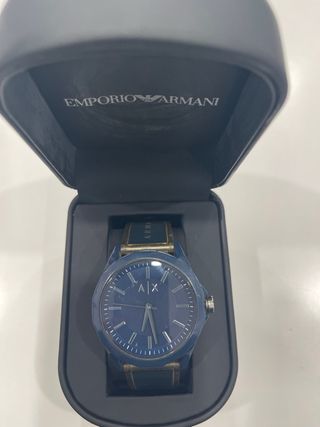 Orologio Emporio Armani AX Blu/Oro