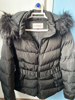 Abrigo ETIEM negro mujer