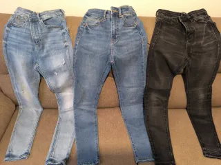 Lote 3 Vaqueros Stradivarius/Pull&Bear T-32