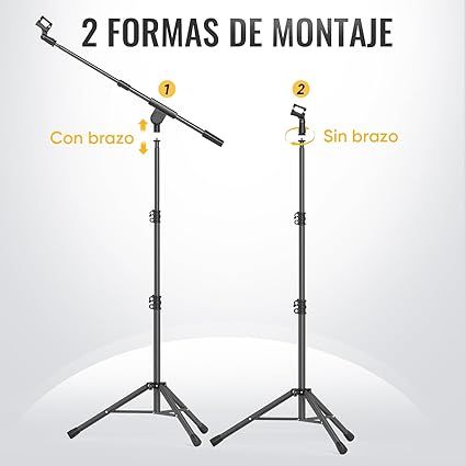 Soporte Micrófono 2 Montajes