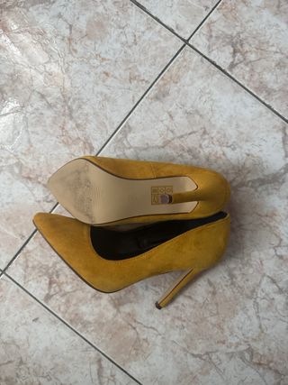 Tacones Marypaz Amarillos Talla 38