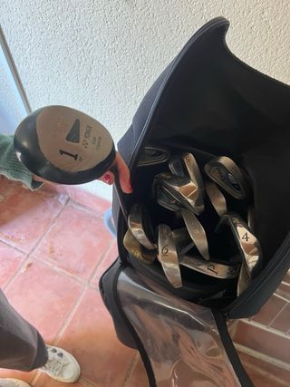 Juego Palos Golf Bolsa Negra