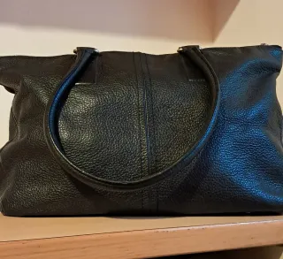 Borsa a spalla Piquadro nera in pelle