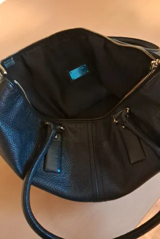 Borsa a spalla Piquadro nera in pelle