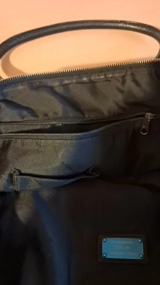 Borsa a spalla Piquadro nera in pelle