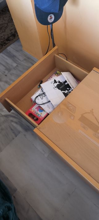 Mesa de centro madera y cristal