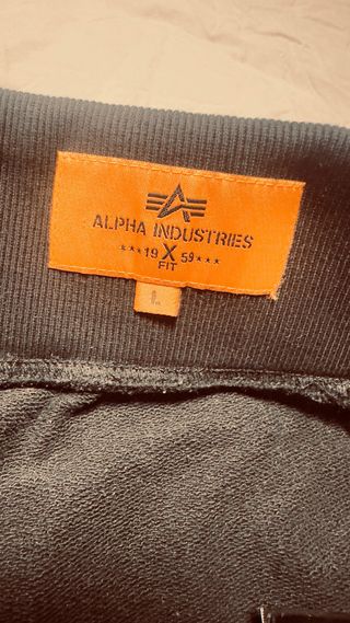 Pantalón chándal Alpha Industries negro