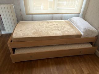 Cama nido KUMLA madera natural 90cm
