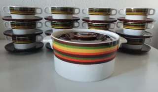 BIDASOA 80 SOPERA Y 12 TAZONES CON PLATO