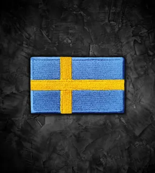 Suecia 🇸🇪 Parche bandera termoadhesiva