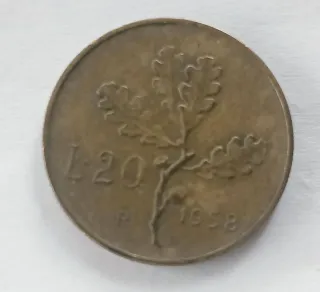 20 Lire 1958 Italia
