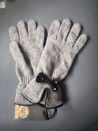 Guantes de lana JPS grises y negros