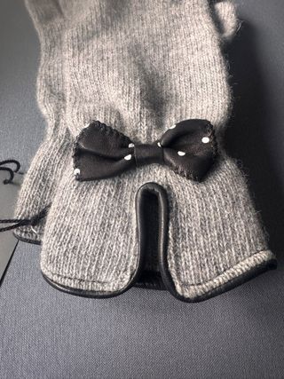 Guantes de lana JPS grises y negros