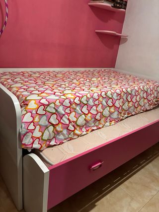 Cama nido con cajones, con 2 colchones de regalo