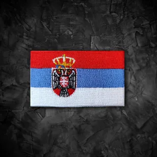 Serbia 🇷🇸 Parche bandera termoadhesiva