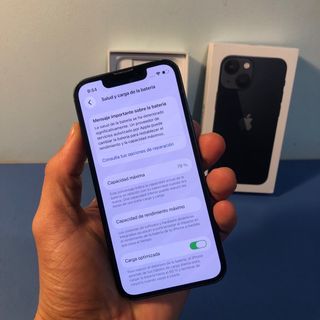 iPhone 13 mini negro 79% batería