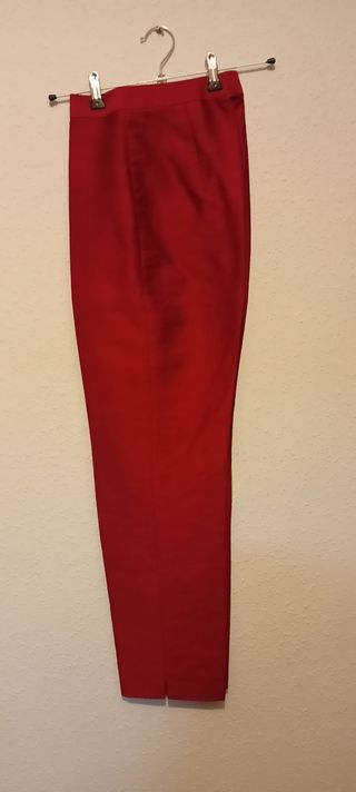 Traje pantalón Maria Jose Navarro rojo talla S