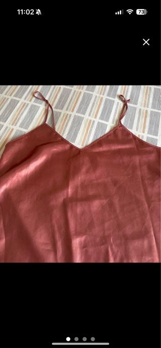 Camisón satén tirantes talla XL