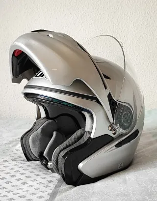 Casco modular plata Talla M