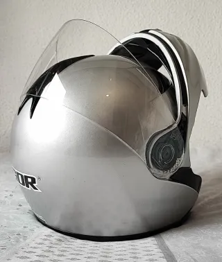 Casco modular plata Talla M