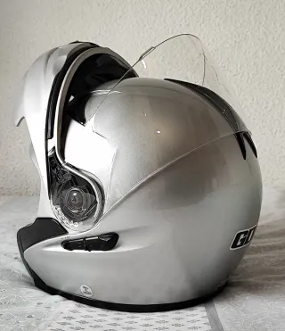 Casco modular plata Talla M