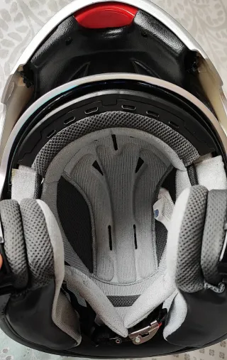 Casco modular plata Talla M