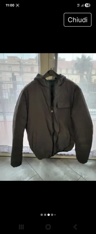 Piumino invernale uomo con cappuccio