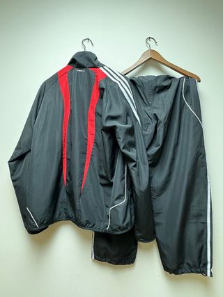 Chándal Adidas Climalite Negro/Rojo Talla L