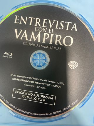 Entrevista con el Vampiro Blu-ray